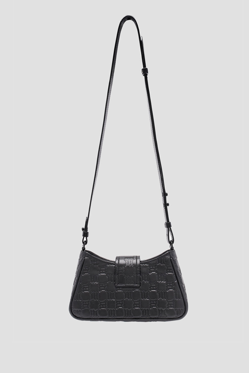 Embossed Leather Crossbody Bag Small