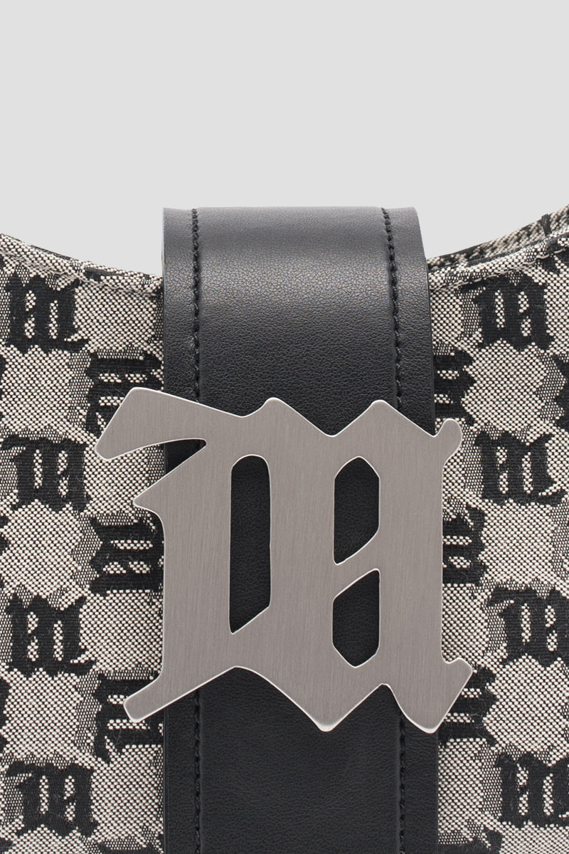 Jacquard Monogram Shoulder Bag Small