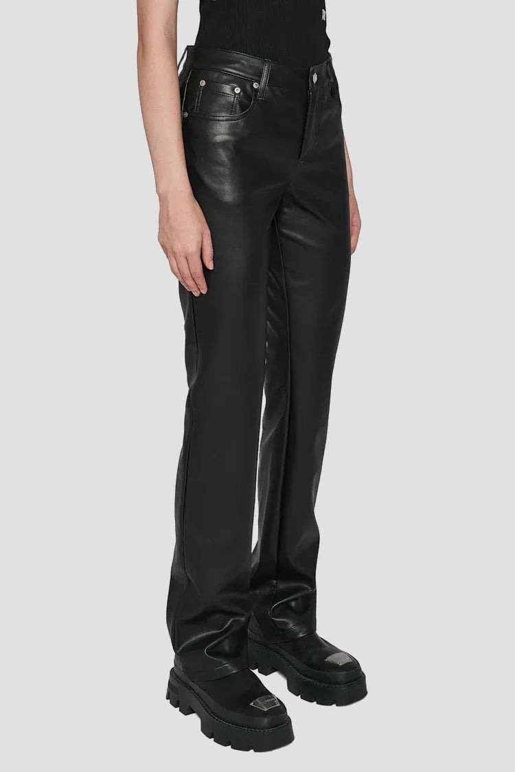 Faux Leather Trousers