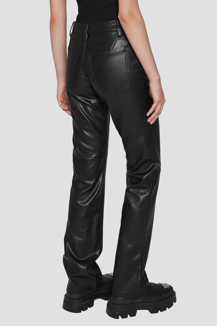 Faux Leather Trousers