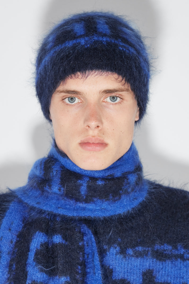 Brushed Mohair Beanie