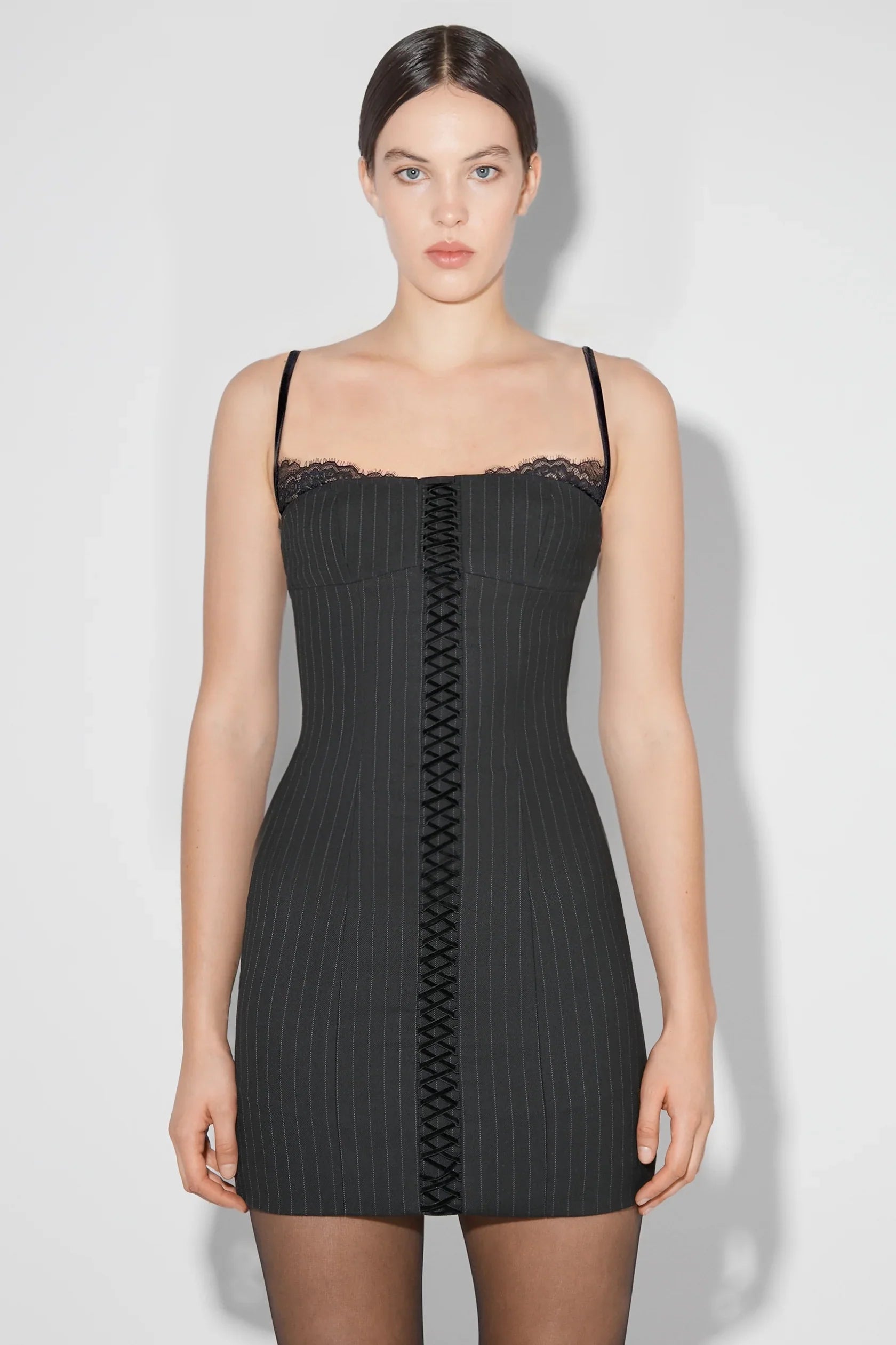 Lara Pinstripe Mini Dress