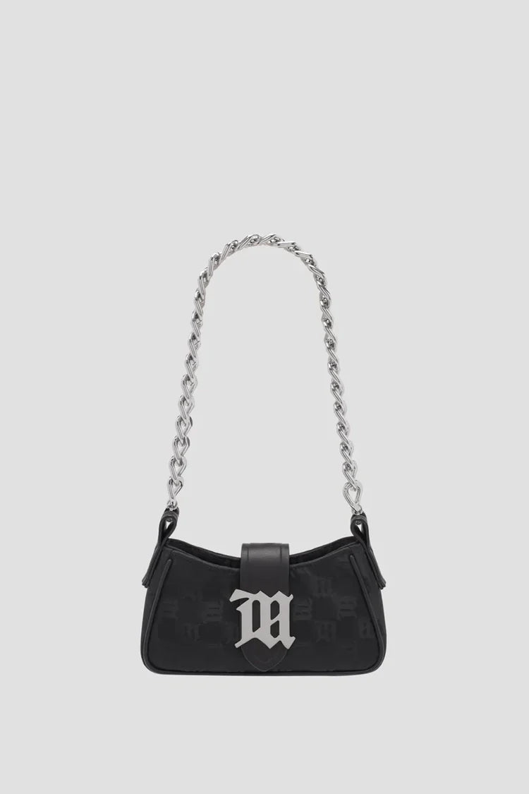 Nylon Monogram Chain Shoulder Bag Mini