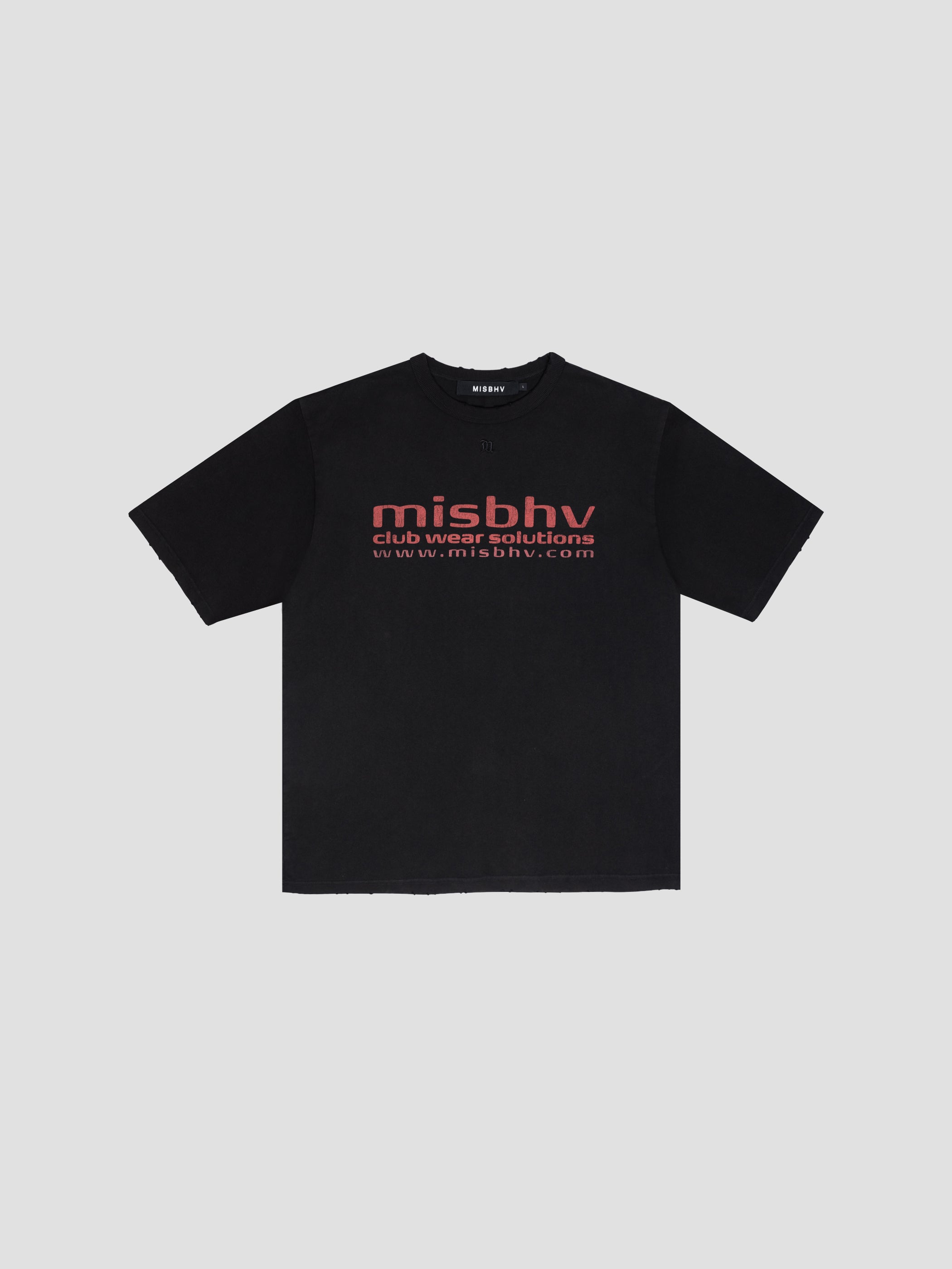 Tシャツ・カットソー MISBHV Men T-shirt Black 250M152 BLACK WHIT T-SHIRTS