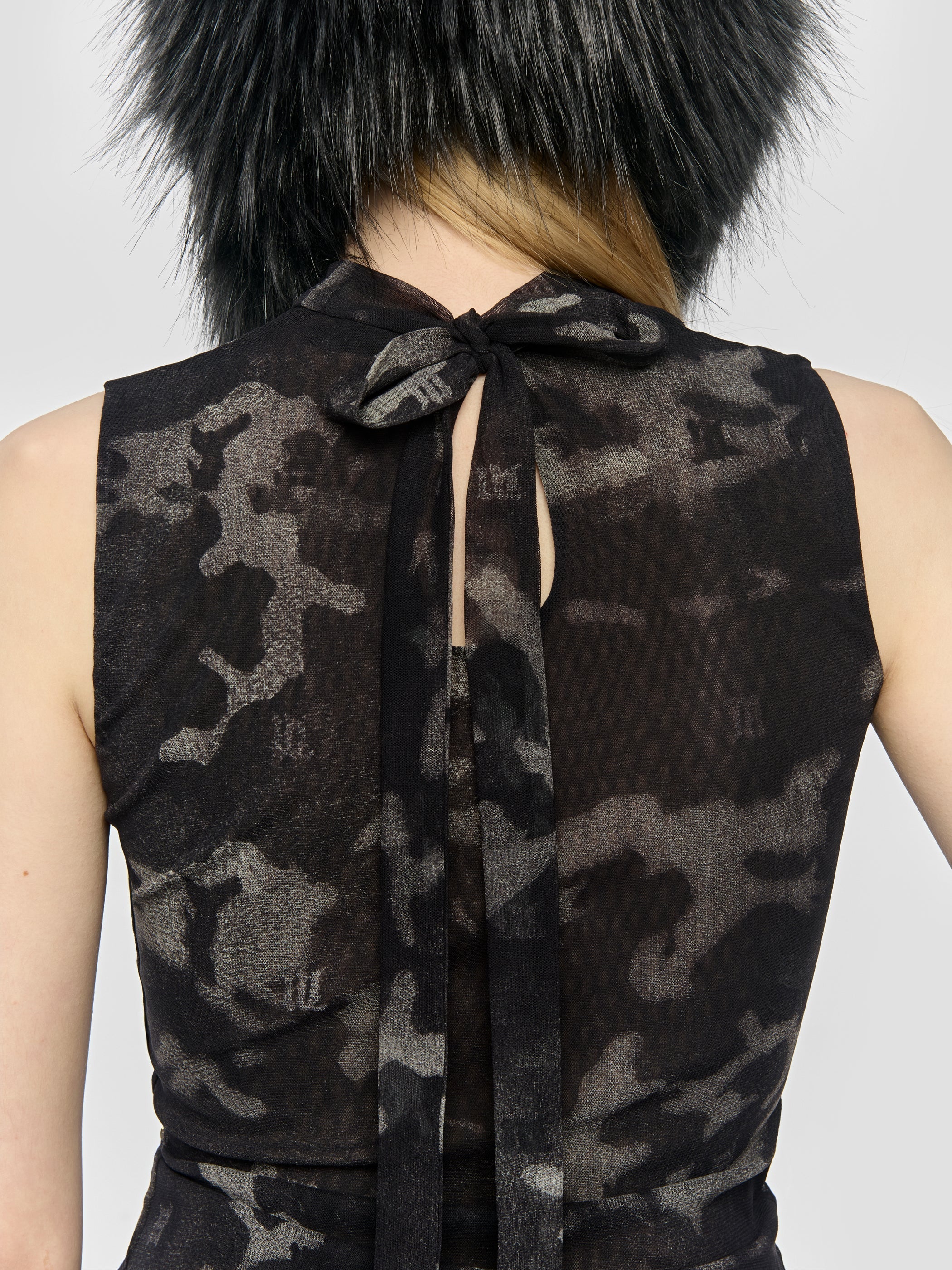 Camo Mesh Tank Top