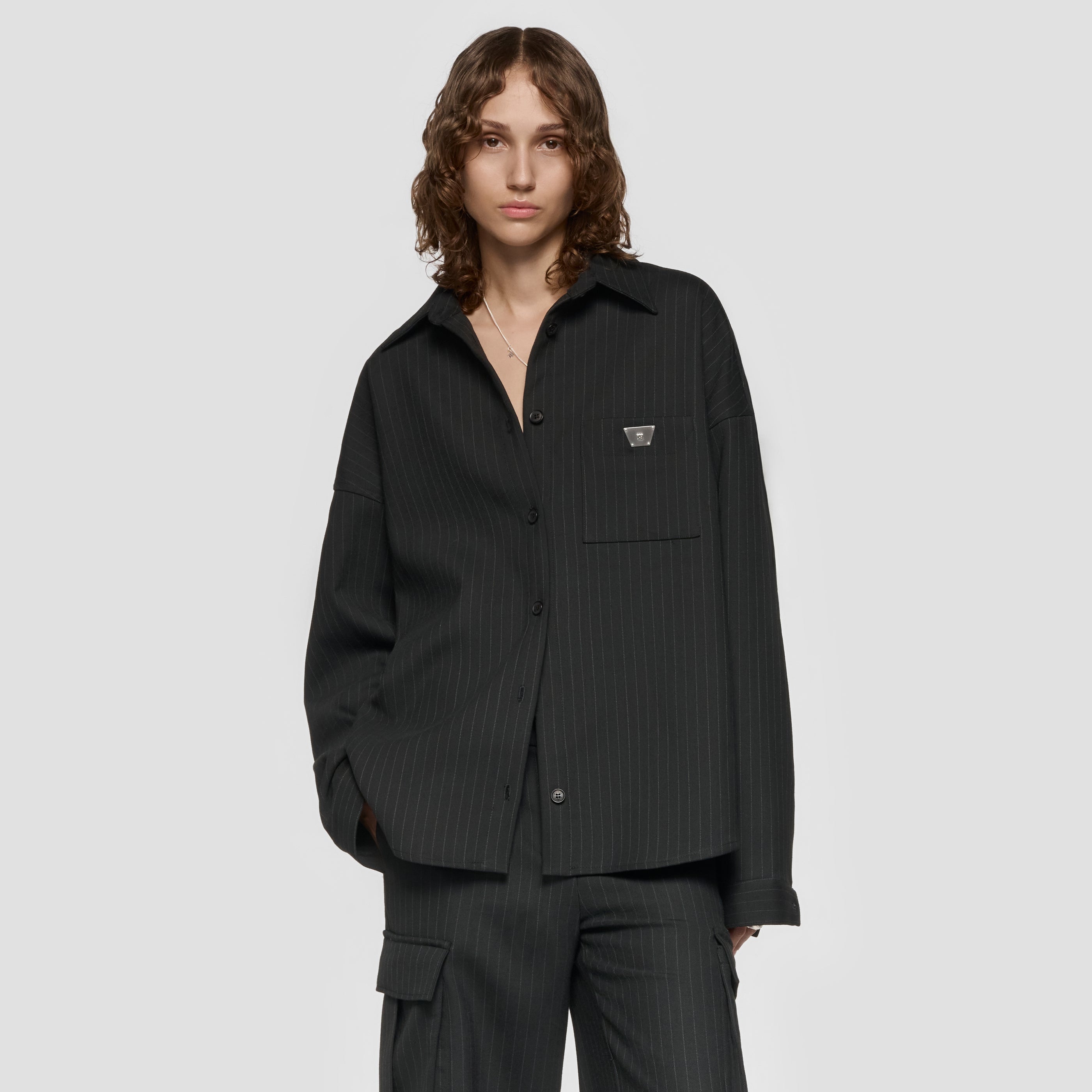 Pinstripe Overshirt