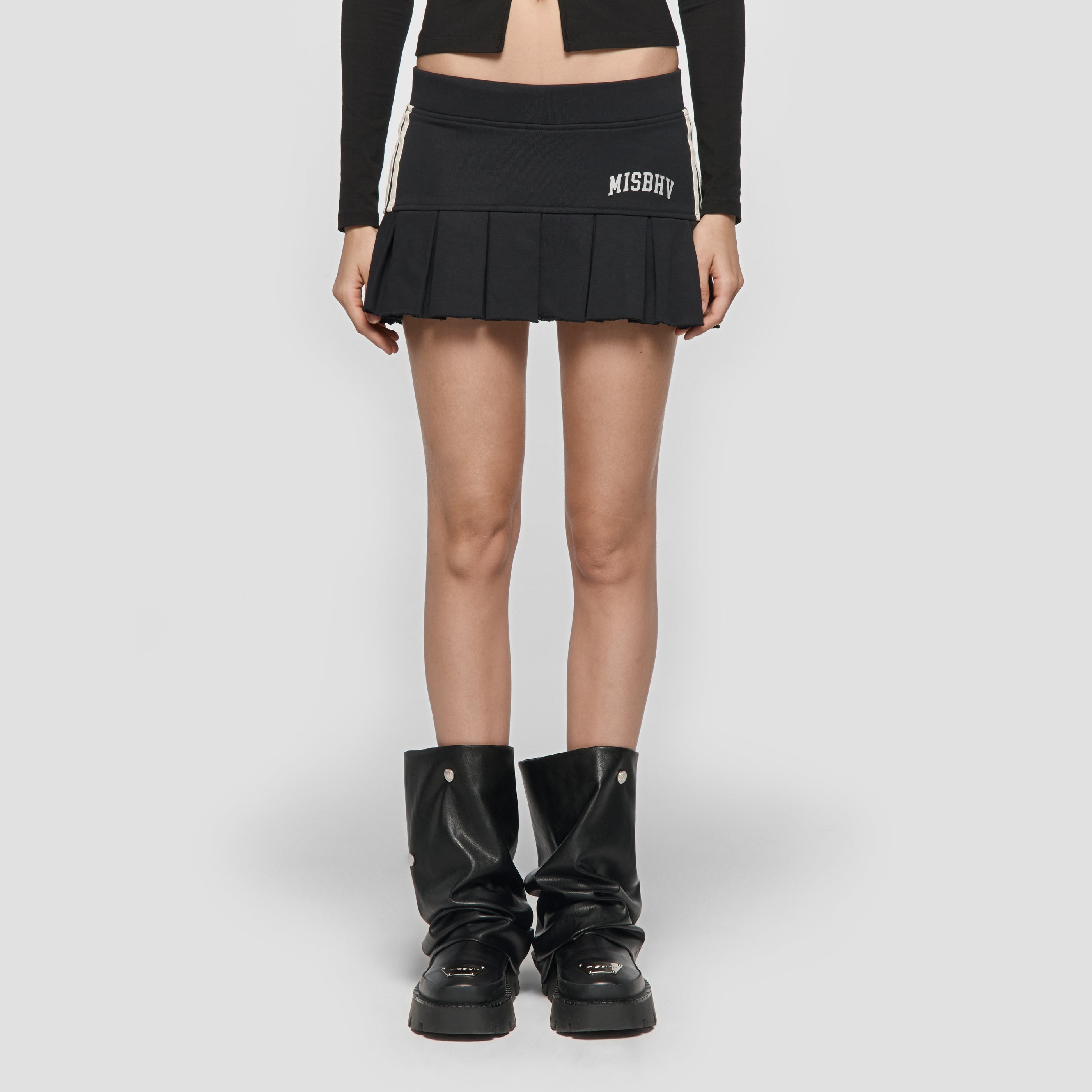 Varsity Pleated Mini Skirt