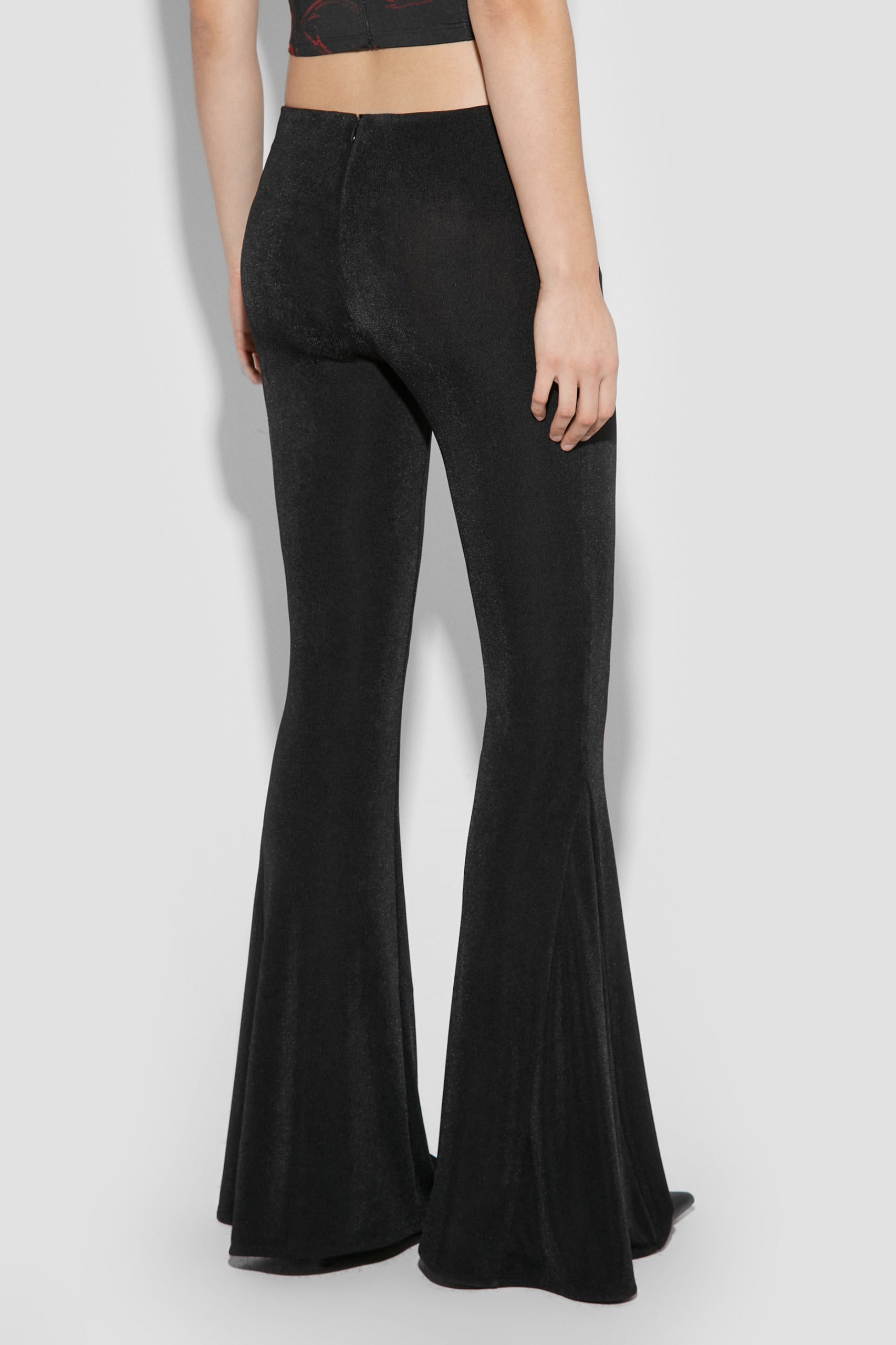 Cut Out Flared Trousers