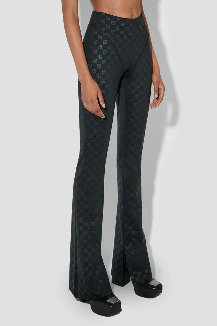 Monogram Flared Trousers