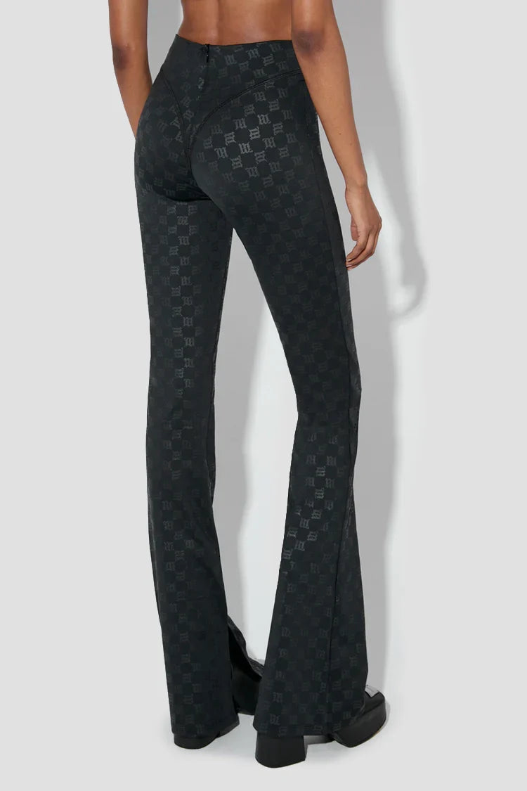 Monogram Flared Trousers