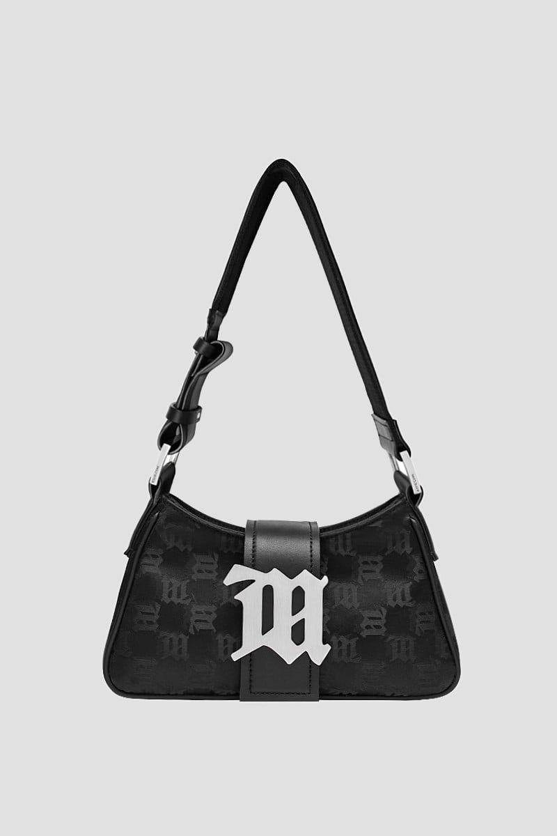 Nylon Monogram Shoulder Bag Small