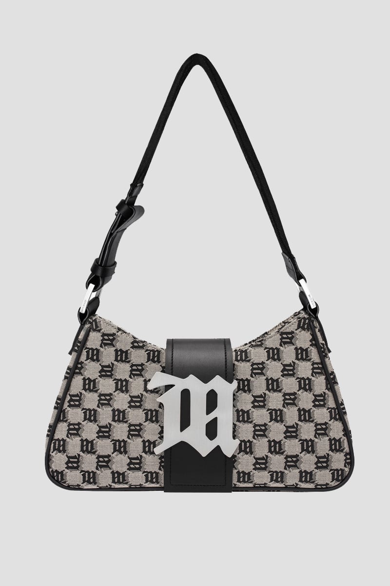 Jacquard Monogram Shoulder Bag Medium